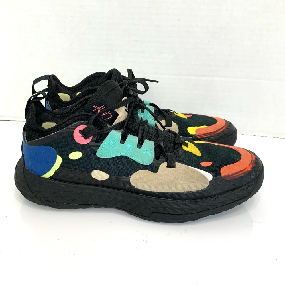 adidas Black Multicolor Athletic Shoes - Picture 2 of 10